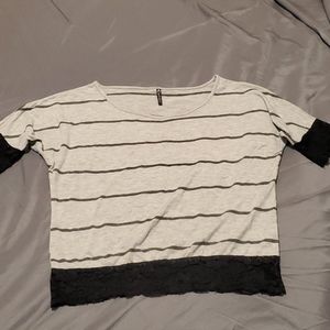 Loose fitted semi crop top